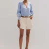 Cotton Voile Lace Embroidered Top + Tie