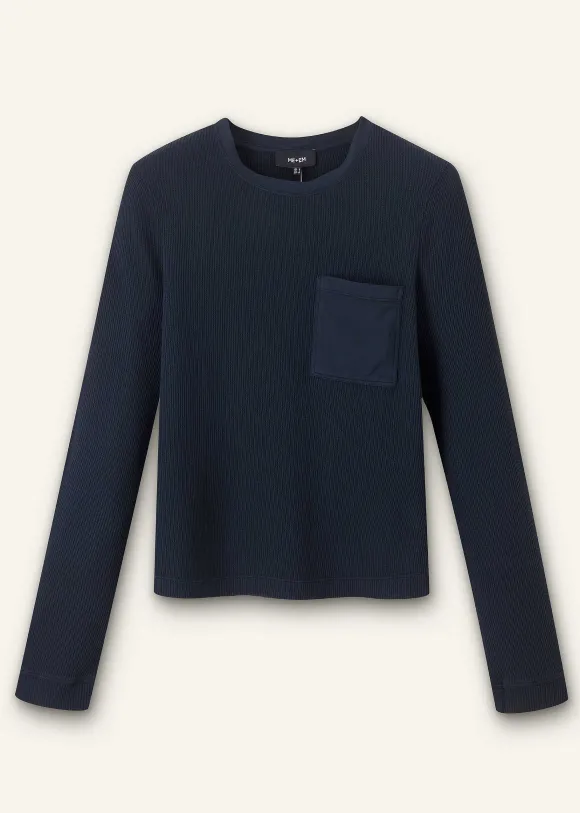 Cotton Waffle Jersey Longsleeve Top
