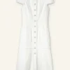 Cotton-Blend Fringed Midi Dress
