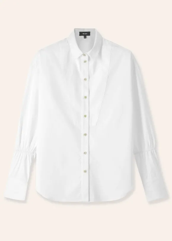 Crease Less Cotton Elastic Sleeve Shirt