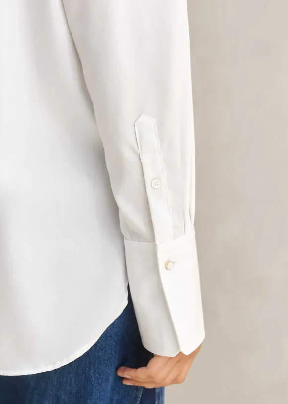 Crease Less Cotton Relaxed Boyfriend Shirt