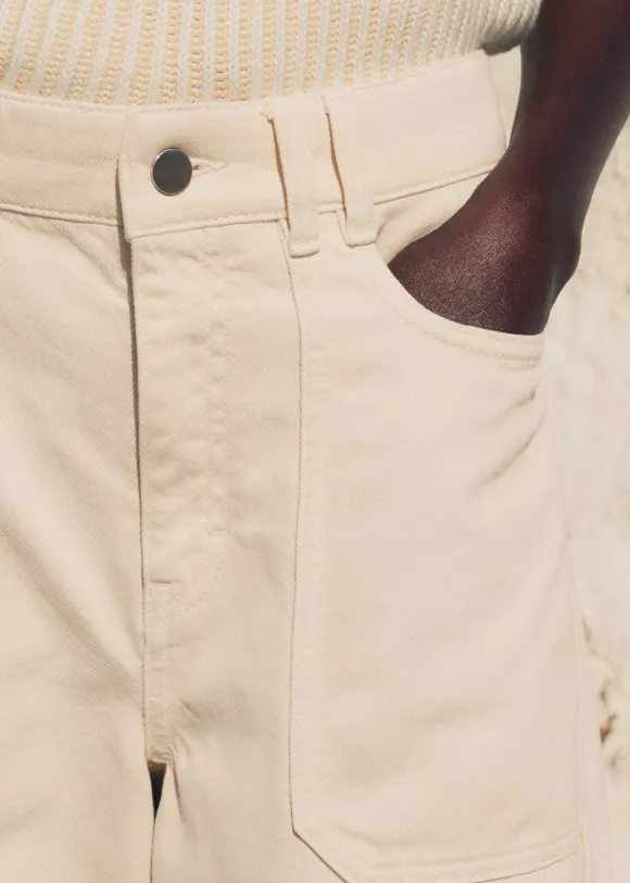 Denim Baggy Cargo Jean