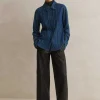 Denim Frill Shirt