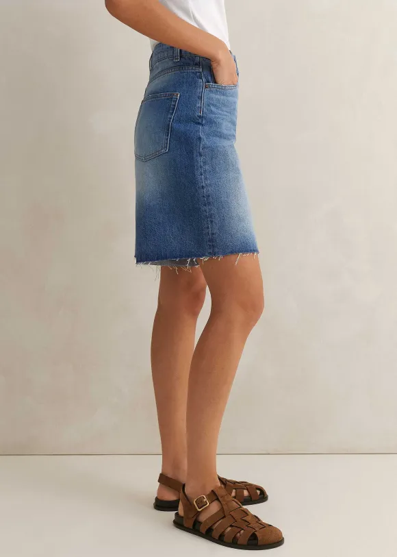Denim High-Rise Bermuda Short