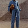 Denim Jumpsuit + Belt