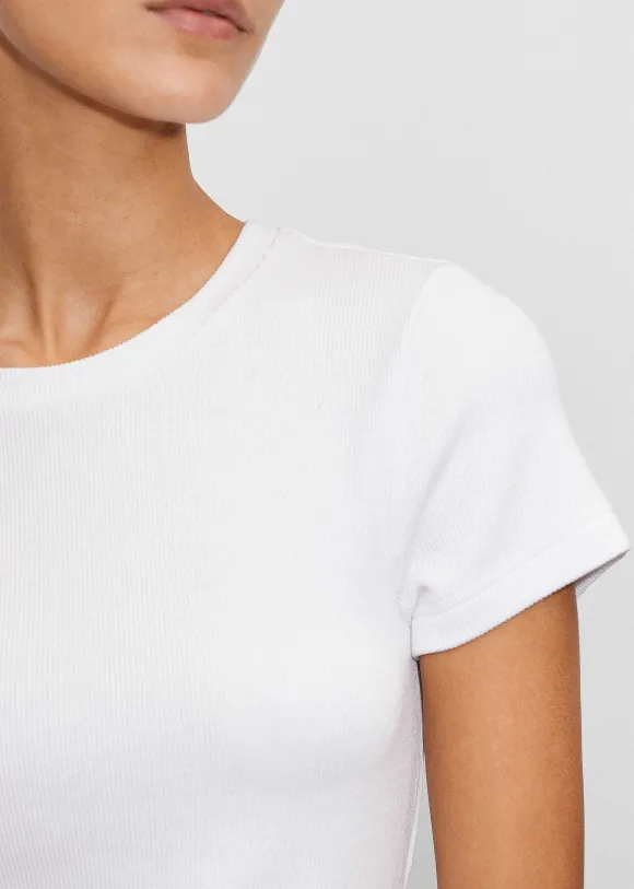 Fitted Rib Tee