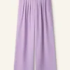 Fluid Micro Pleat Wide-Leg Trouser