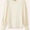 Fluid Satin Crew Neck Layering Blouse