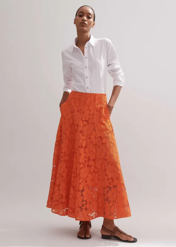 Guipure Lace Skirt