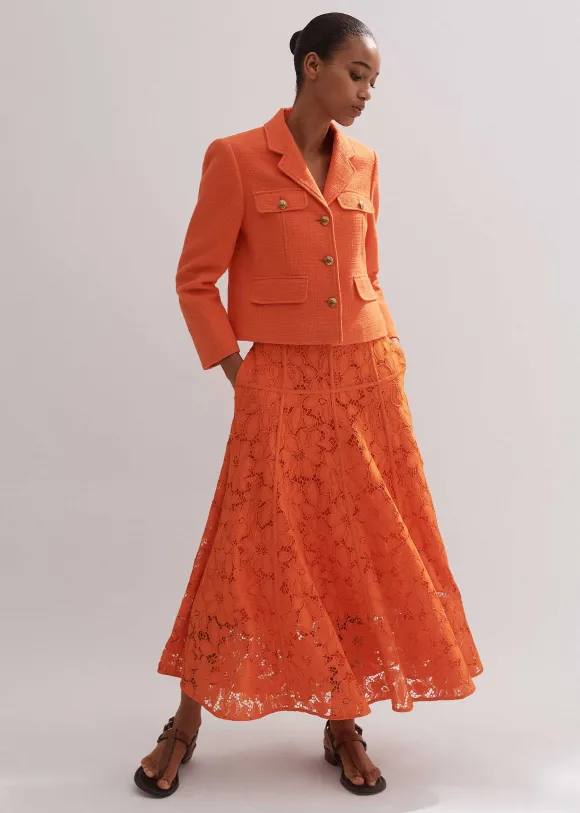 Guipure Lace Skirt