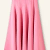 Heavy Cotton Sateen Maxi Skirt