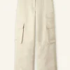 Heavy Satin Statement Cargo Trouser