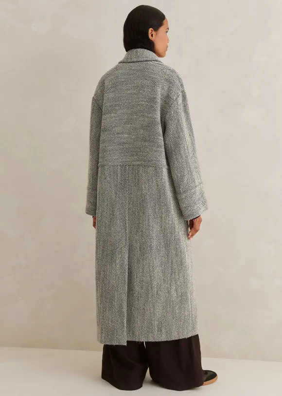 Herringbone Town-To-Country Coat