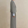 Houndstooth Cropped Jacket + Man Pant Suit