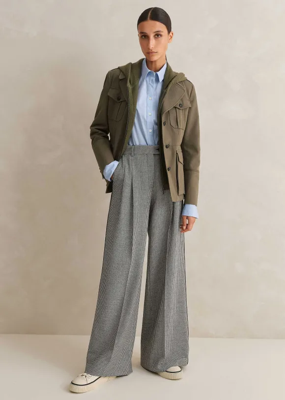 Houndstooth Pleated Man Pant