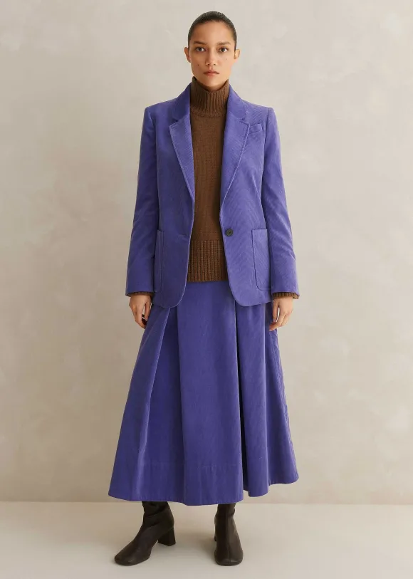 Italian Lux Cord Skirt Suit