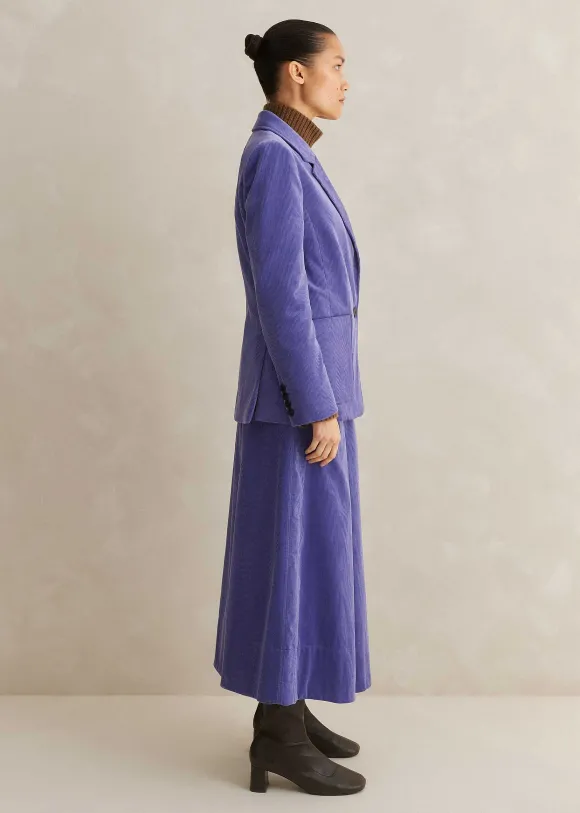 Italian Lux Cord Skirt Suit