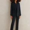 Italian Pinstripe Slim Crop Trouser