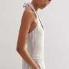 Jacquard Halterneck Top