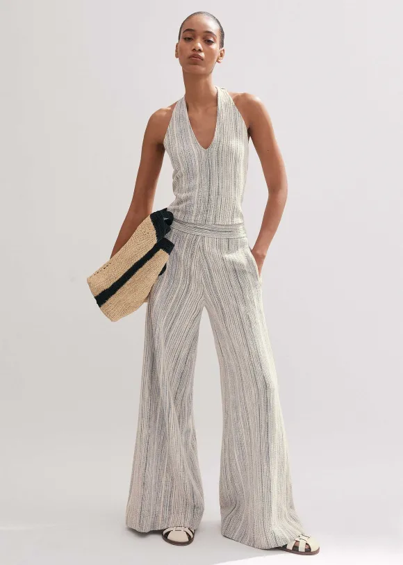 Jacquard Halterneck Top
