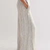 Jacquard Wide-Leg Trouser