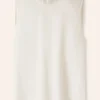 Lace Trim Crew Neck Layering Tank