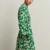Lantana Flower Print Short Boho Dress