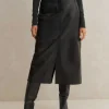 Leather Midi Skirt