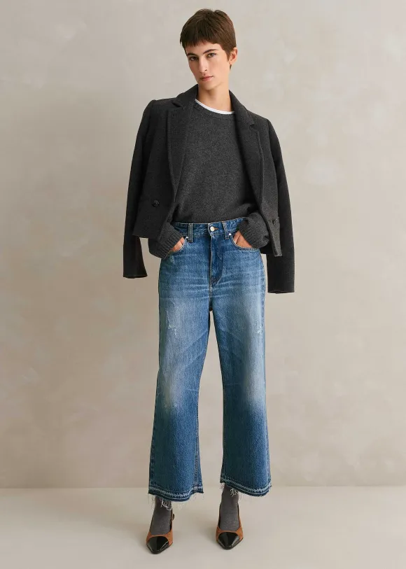 Low-Rise Baggy Crop Jean