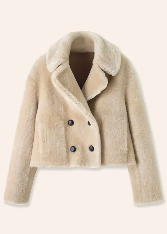Luxe Short Shearling Coat