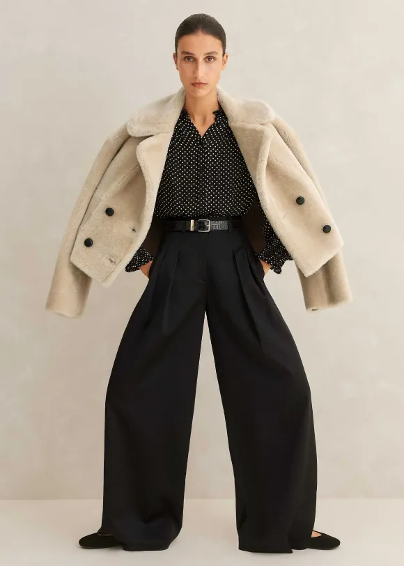 Luxe Short Shearling Coat