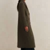 Melange Wool Longline Coat