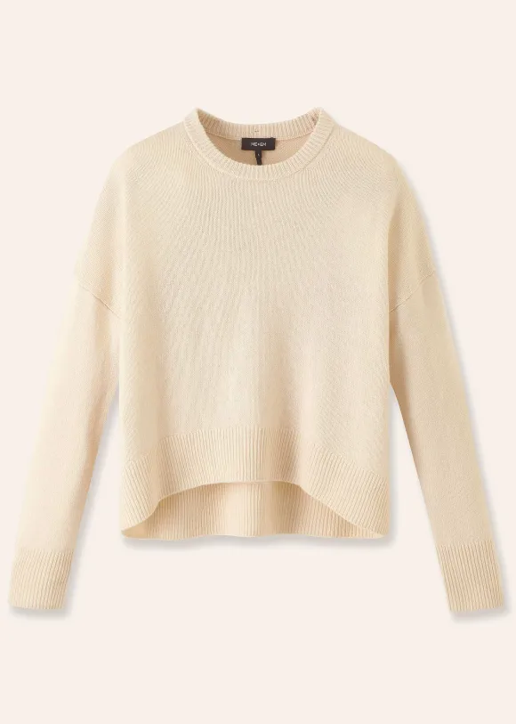 Merino Cashmere Curved Hem Jumper + Snood
