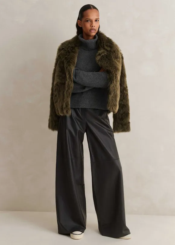 Merino Cashmere Relaxed Crop Jumper + Snood