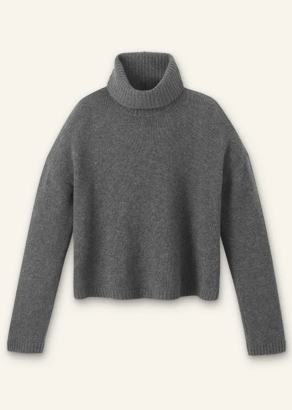 Merino Cashmere Relaxed Crop Jumper + Snood