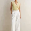 Merino Cashmere Silk Lace Stitch Vest