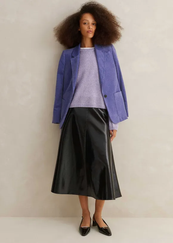 Merino Cashmere Silk Relaxed Jumper + Snood