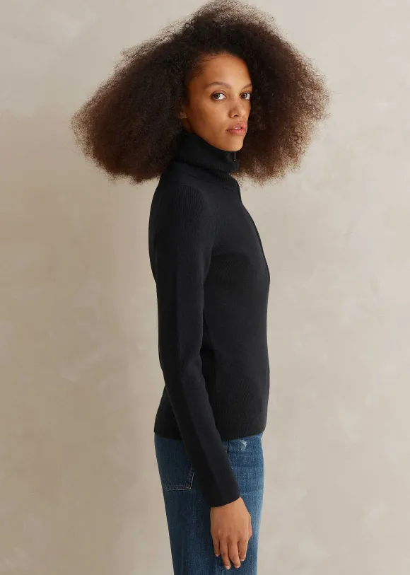 Merino Stretch Half Zip Jumper
