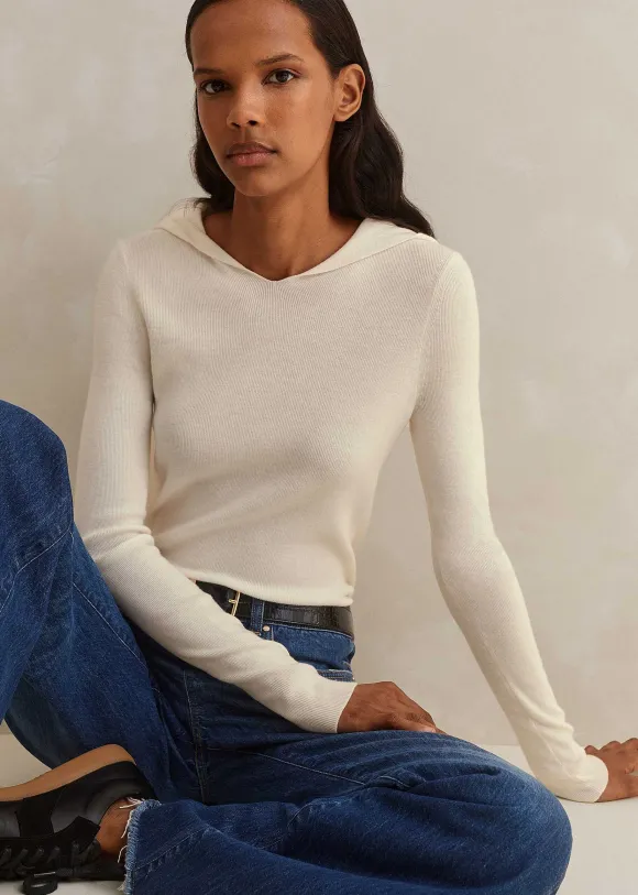 Merino Stretch Rib Layering Hoody