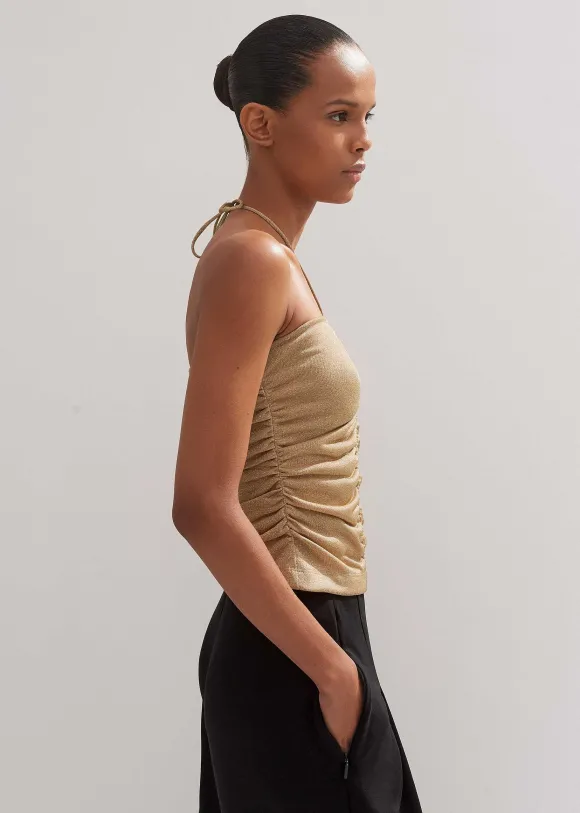 Metallic Bandeau Top