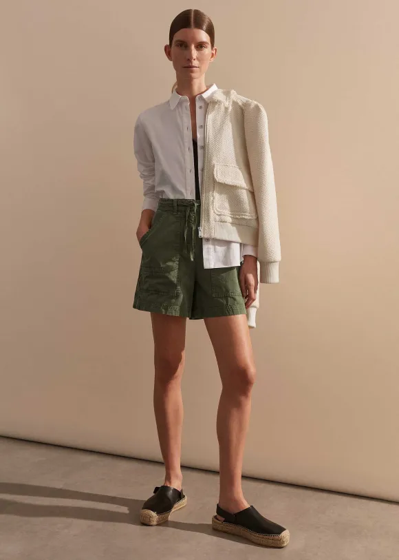 Oversized Patch Short + Tie