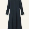 Panelling Detail Maxi Shirt Dress
