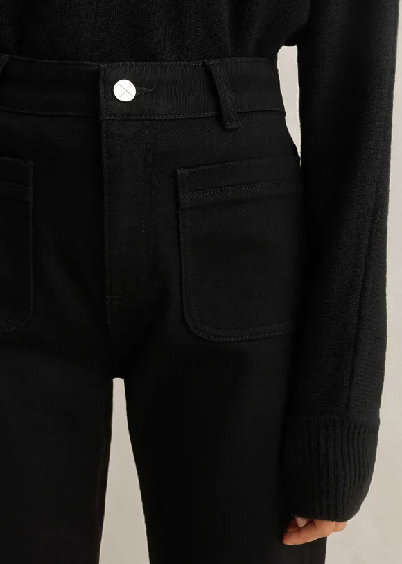 Patch Pocket Subtle Flare Jean