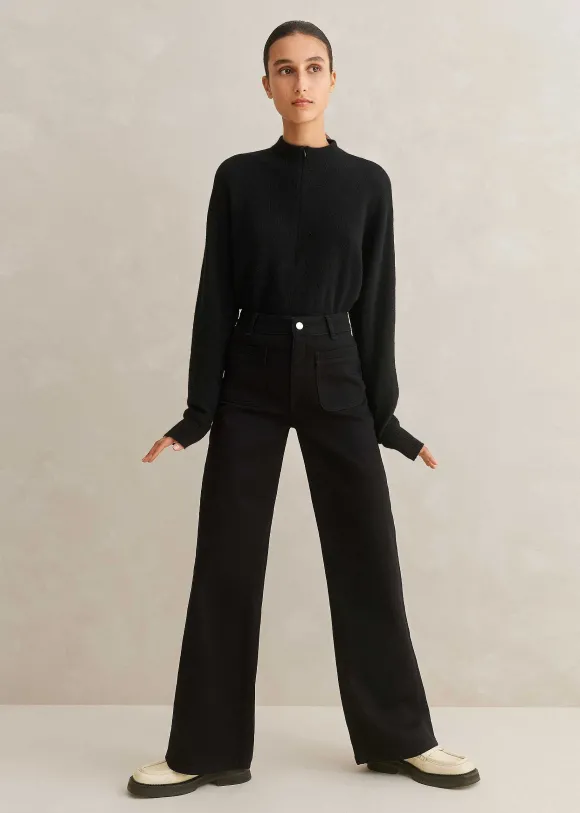 Patch Pocket Subtle Flare Jean
