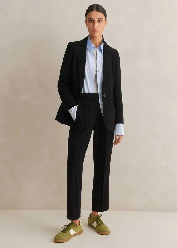 Perfect Workwear Long Blazer Slim-Crop Trouser Suit