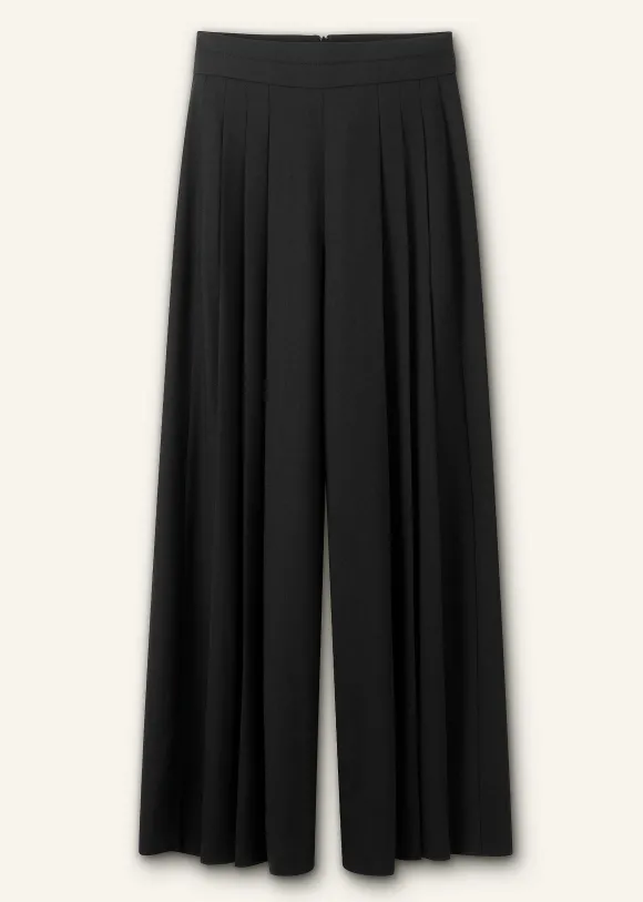 Pleated Ultra Wide-Leg Trouser