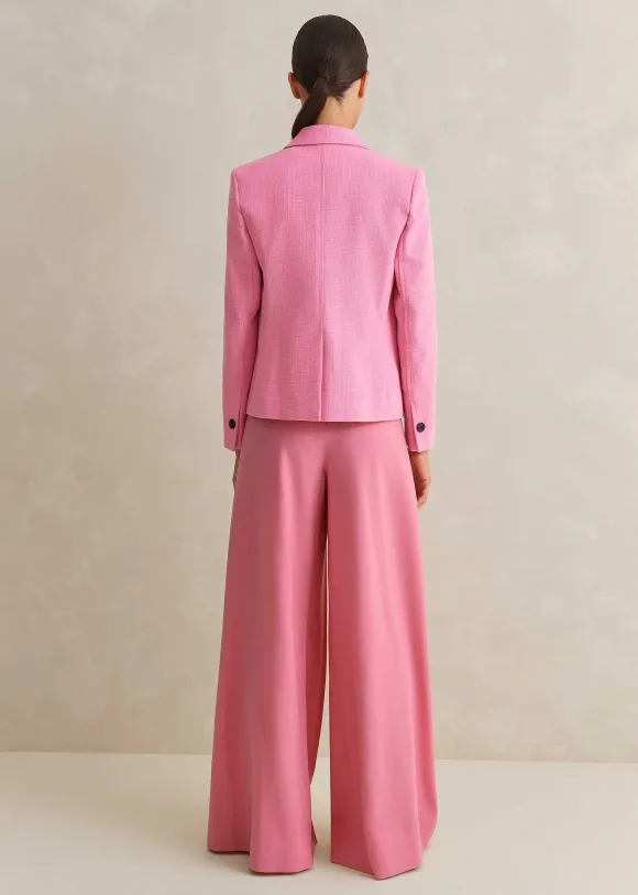 Pleated Ultra Wide-Leg Trouser + Contour Jacket Suit
