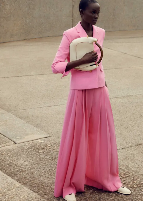 Pleated Ultra Wide-Leg Trouser + Contour Jacket Suit