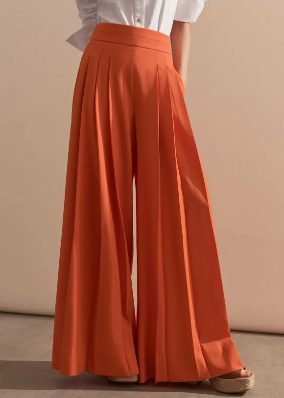 Pleated Ultra Wide-Leg Trouser
