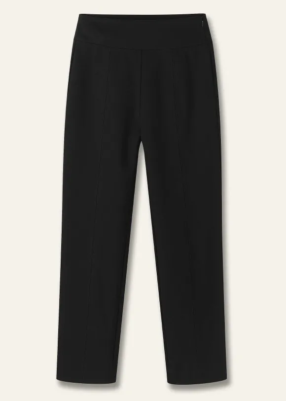 Ponte Split Hem Crop Trouser